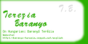 terezia baranyo business card